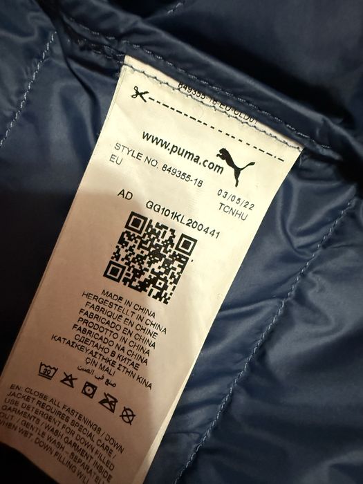 Продам куртку пуховик Puma S