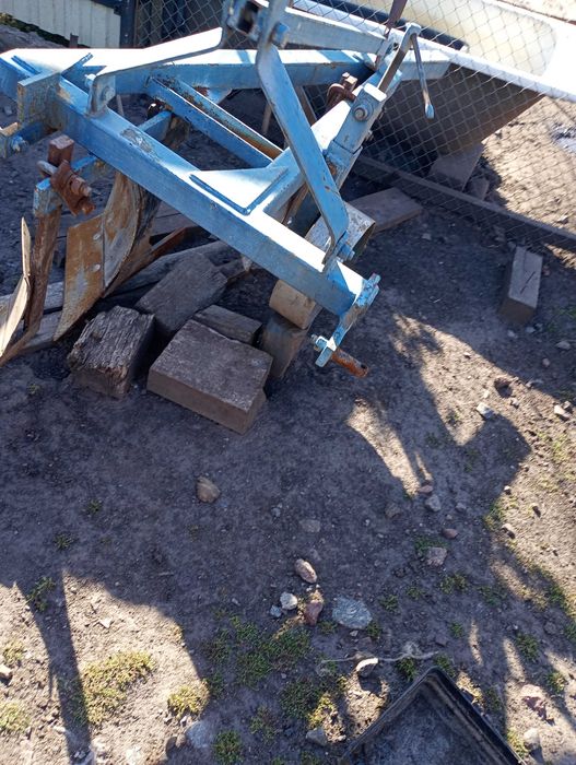 Міні трактор зубр 244+фреза+плуг