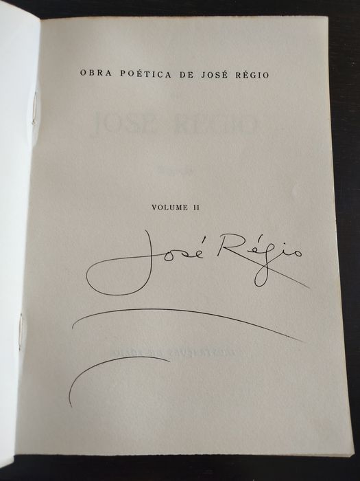 Biografia // José Régio (autografado)