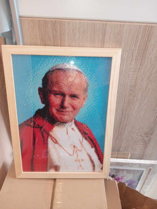 Prezent chrzest, ślub, urodziny. Diamenciki, obraz