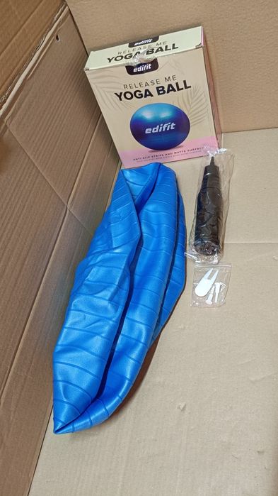 Edifit Piłka do ćwiczeń fitness jogi pilatesu+pompka 55cm