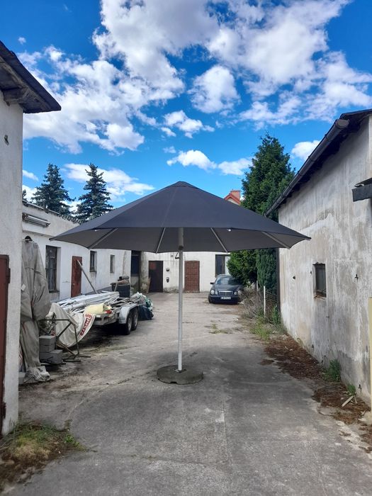 Parasol ogrodowy 4 m okrągły kompletny nowe poszycie