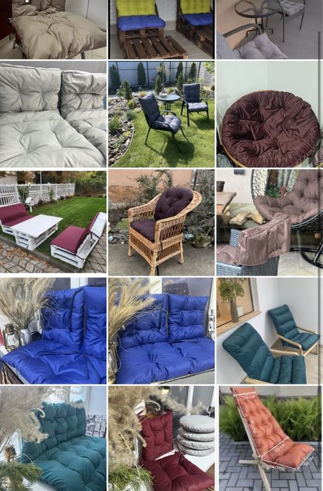 Подушка на крісло Акапулько папасан  кокон Гамак підвісне крісло