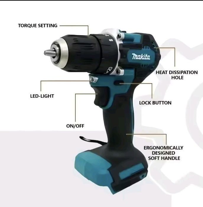 MAKITA Berbequim aparefusadora e furadora NOVA DDF48