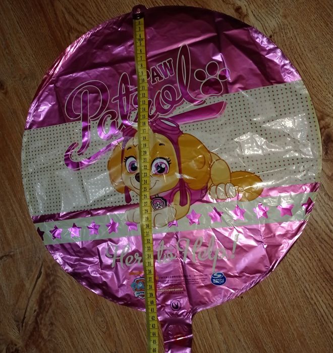 Balon foliowy okrągły psi patrol, Skye