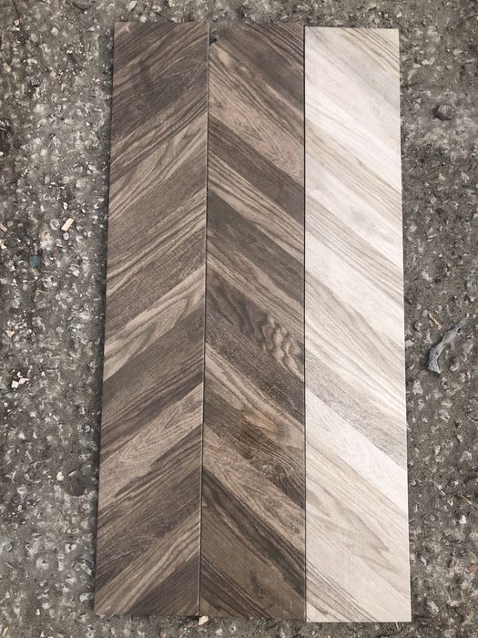 Плитка на пол Wood под дерево 15 на 90 см коричневая