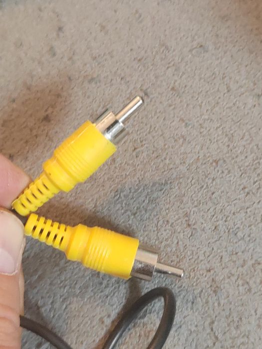 Kabel Chinch żółty pojedynczy.