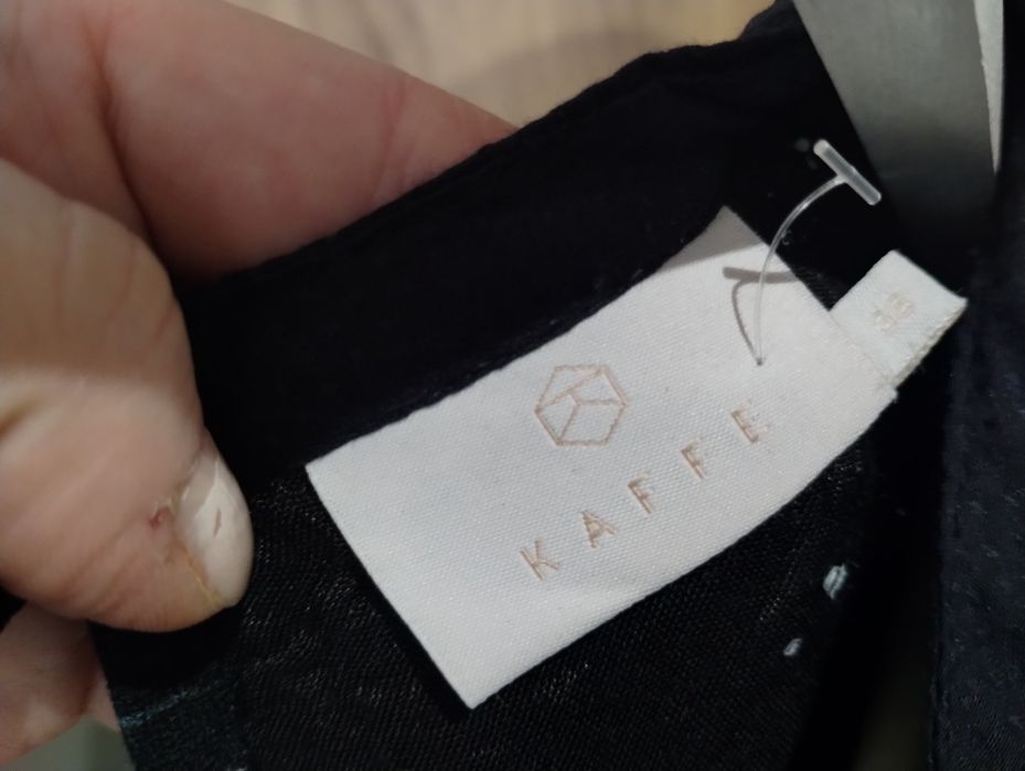 Śliczna czarna sukienka 38 KAFFE
