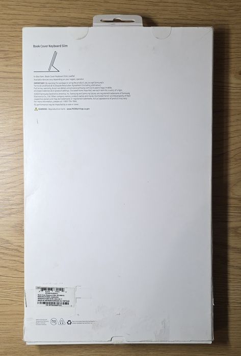 Чохол-клавіатура для Samsung Tab S9+ Keyboard Slim Black (EF-DX810BBEGUA)