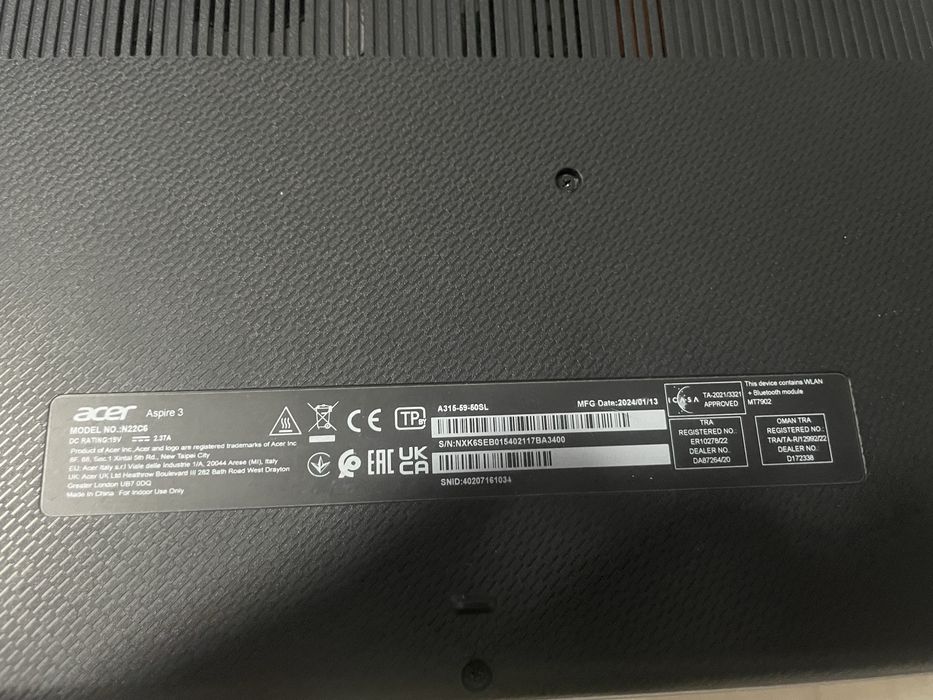 Portátil ACER ASPIRE3 A315-59-50SL (15.6" - Intel Core i5-1235U - RAM:12 GB - 512 GB SSD PCle - Intel Uma)