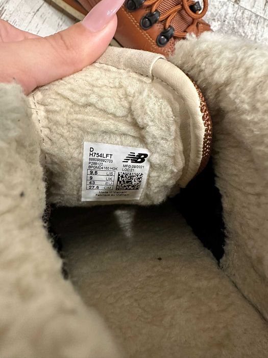 Черевики чоловічі new balance 754 h754lft 43 (9.5 us) руді
