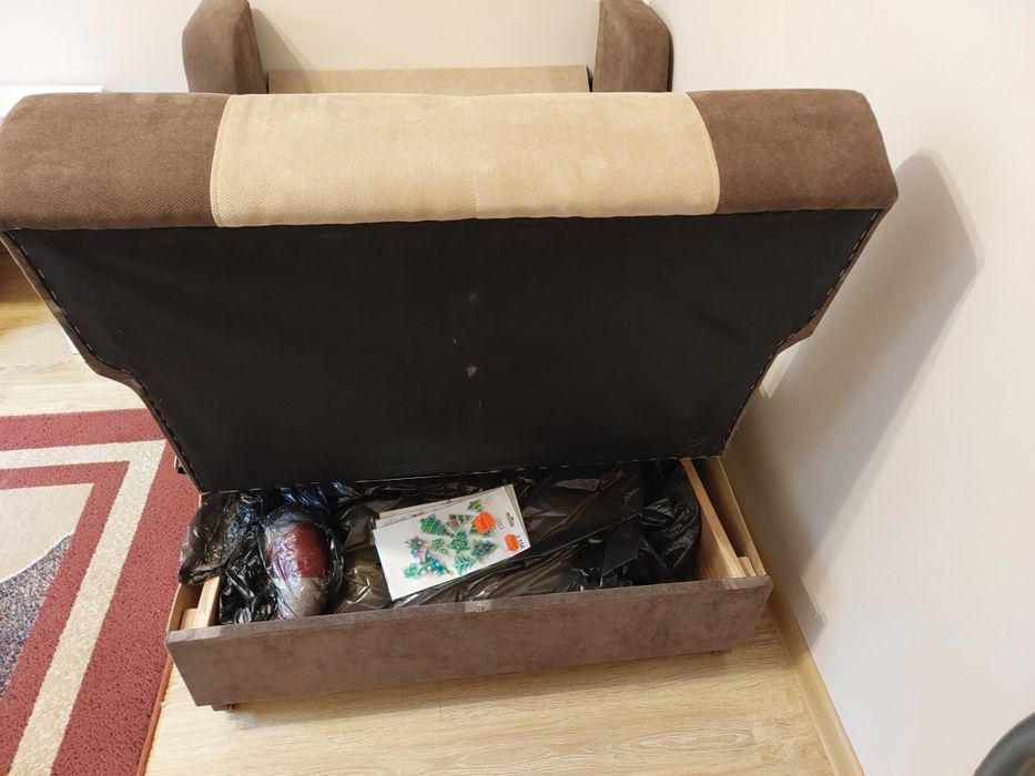 Fotel rozkładany z funkcją spania 190/90