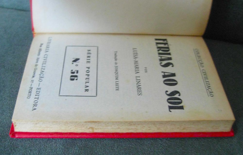 Férias ao Sol de Luísa-Maria Linares - Antigo da Livraria Civilização