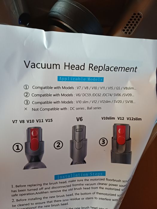 Vendo escova de aspirador Nova