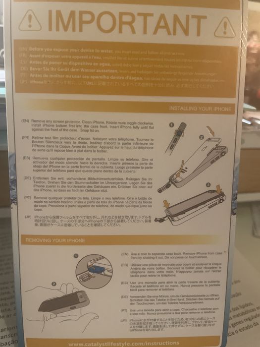 Capa aprova de agua iphone 6/6s