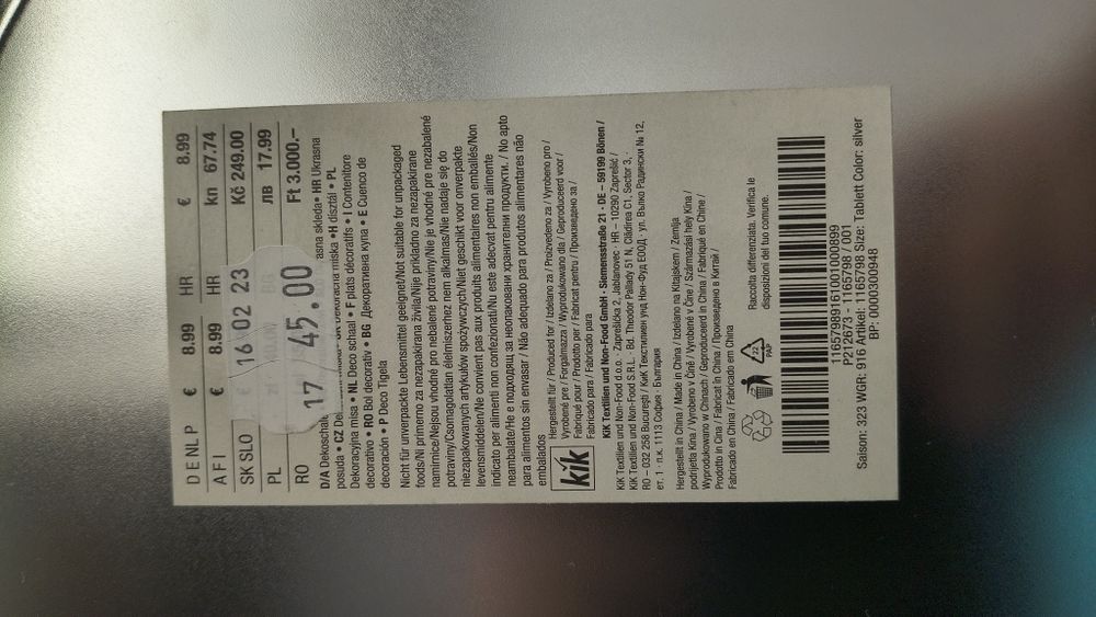 Srebrne tace dekoracyjne komplet 2 szt. KiK - OLSZTYN