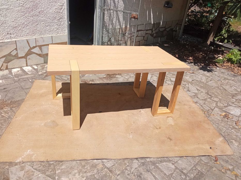 Mesa madeira maciça Conforama