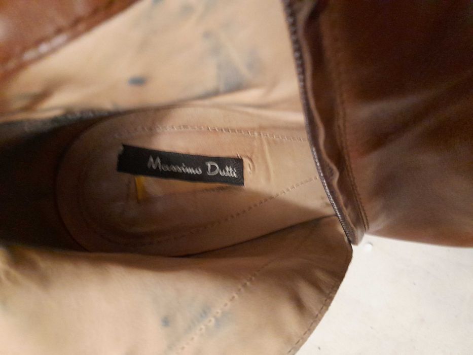 buty botki/ SKÓRA naturalna Massimo Dutti roz. 41