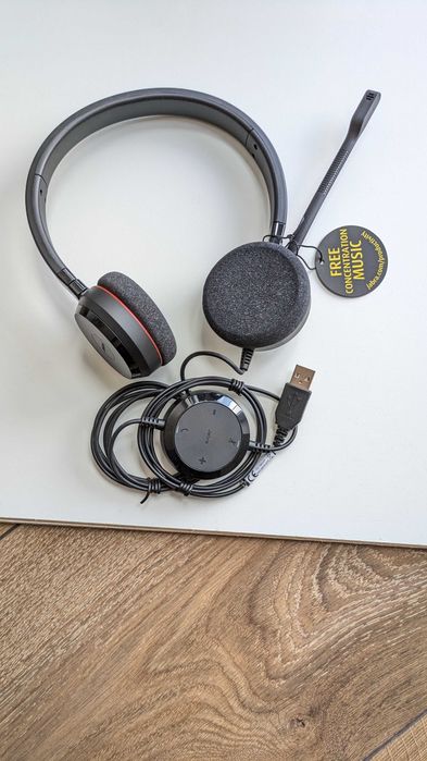 Jabra Evolve 20 - Auscultadores USB com Microfone para Teletrabalho