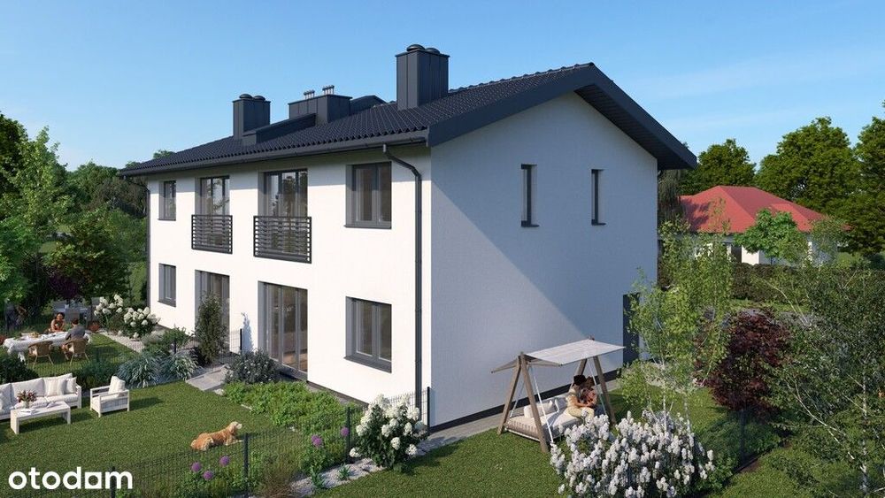 Nowoczesne mieszkanie z ogrodem