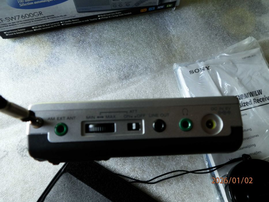 Radio Stéréo Sony - Banda Mundial com Estojo + Antena