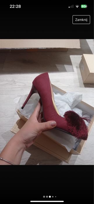 Borodowe szpilki nowe