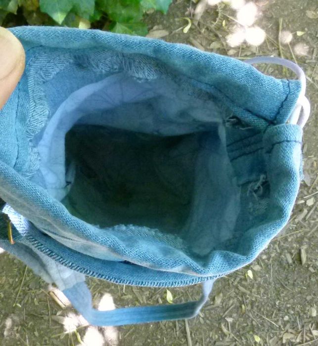 Bolsa ajustável para garrafa de água jeans feita à mão