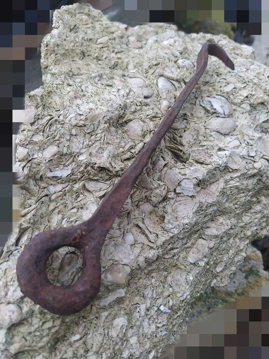 Старинная кованая Щеколда оберег дома защитный Амулет ОбменНа смартфон