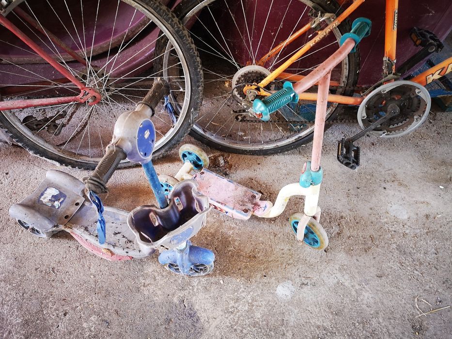 Bicicletas, trotinetes peças sucata