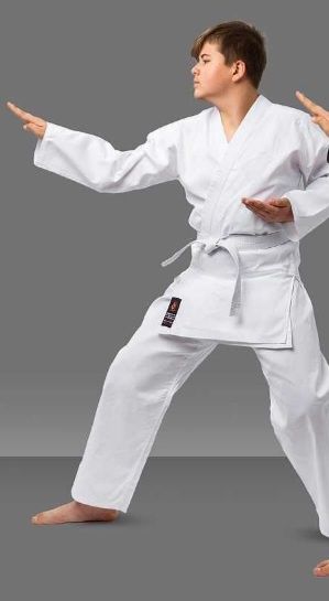 Кімоно біле, 100% бавовна, для тренувань з карате, TM Wolf р.150
