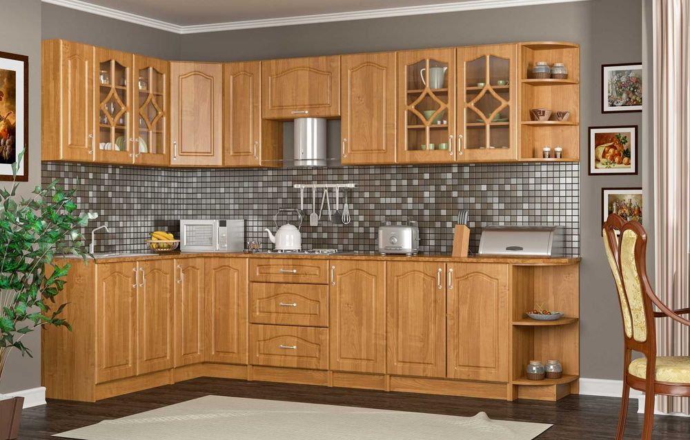 Набірна Модульна Кухня Оля МДФ вільха вартість за м/п Доставка