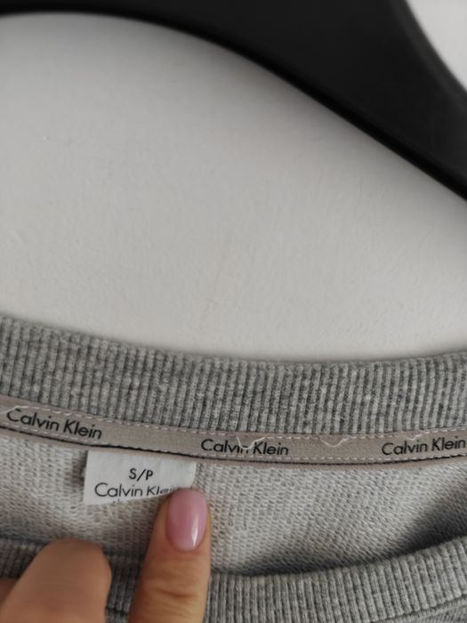 Calvin Klein bluza sportowa damska logowana bawełniana XS/S