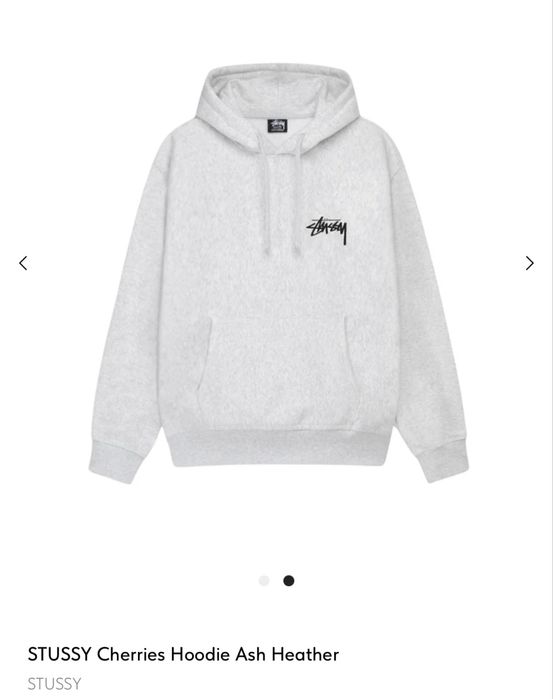 Кофта STUSSY Cherries Hoodie Ash Heather