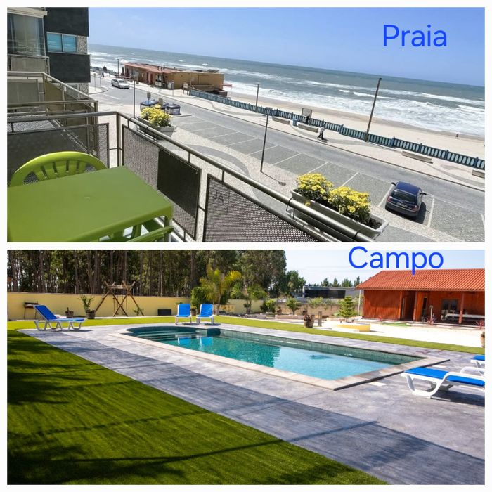 Ferias na Praia da Vieira  T2 na praia vista mar   ou no campo numa quinta privada a 7 min de carro da praia
