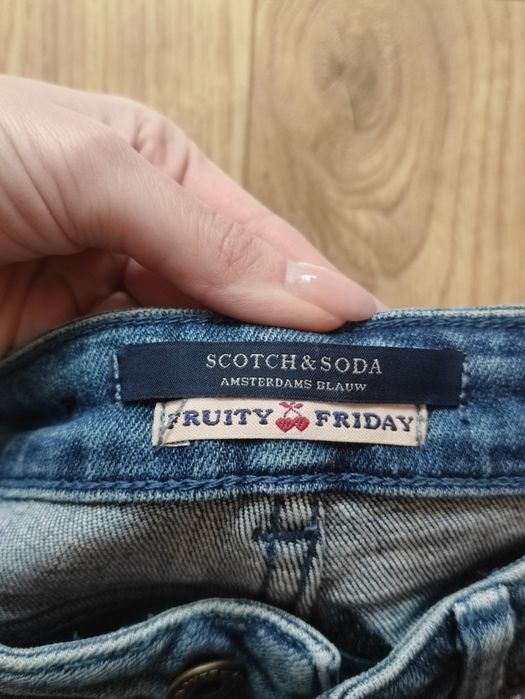Jeansy spodnie dziewczęce Scotch & Soda Amsterdams Blauw rozmiar 25/32