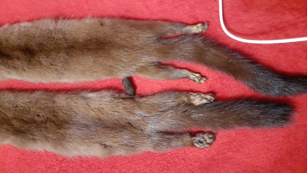 Воротник норка мех