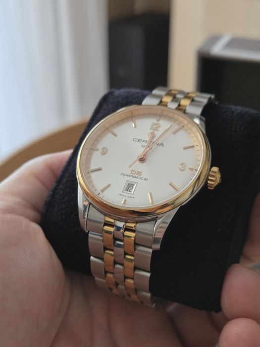Certina DS Powermatic 80 Bicolor - full set, bardzo dobry stan.