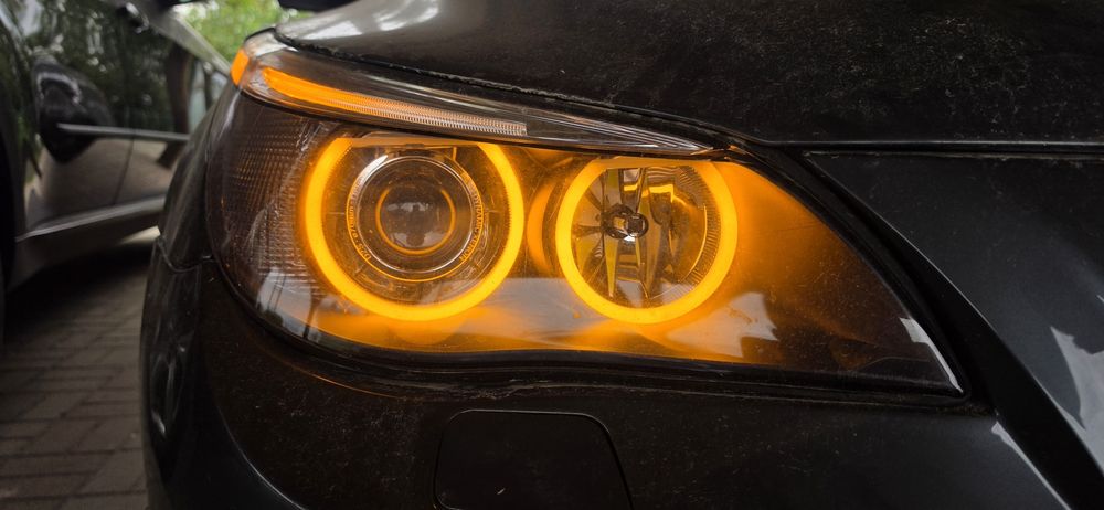 Bmw e60/e61 Reflektory lampy przód dynamiki xenon skrętne regenerowane