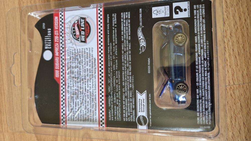 ミニカー Hot Wheels rlc Subaru Impreza 22B-STI 2025 Hot Wheels RLC Exclusive 1998 Subaru Impreza 22B-STI