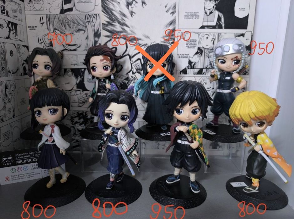 Фігурки аниме Demon Slayer Незуко Муичиро Клинок фигурки Шинобу Мудзан