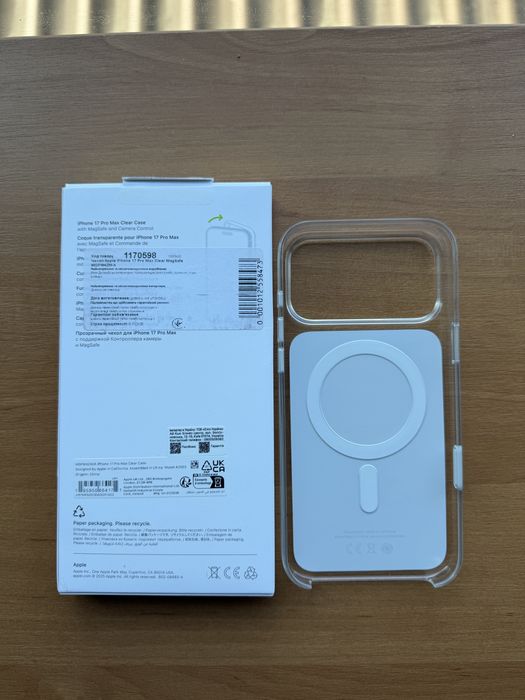 Оригінальний Apple Clear Case MagSafe для iPhone 17 Pro Max