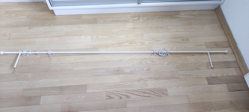 Karnisz biały metalowy  200cm
