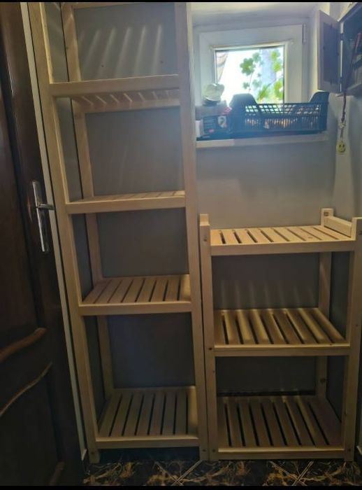 Solidny regał drewniany do spiżarni każdy wymiar