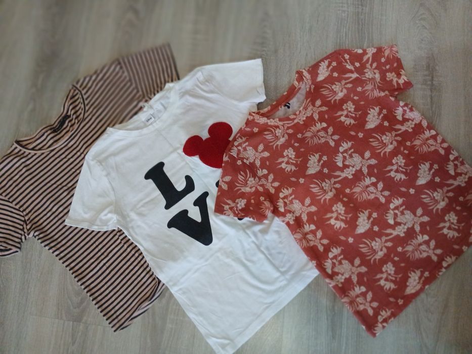 3 koszulki T-shirty rozm XS 34