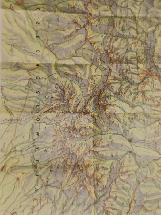 Mapa turystyczna Tatry i Pieniny