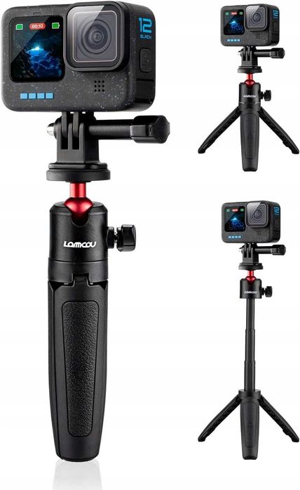 Mini statyw Lammcou selfie stick 2w1 do GoPro DJI Insta360