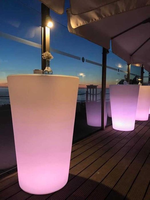 Mesa bar com iluminação led