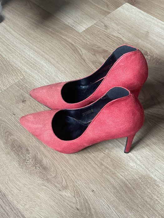 Buty damskie szpilki czerwone 36