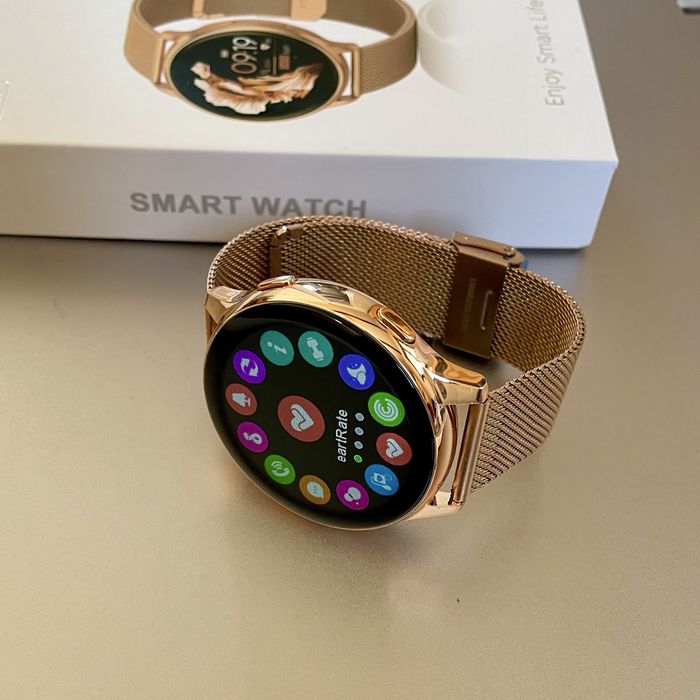 Nowy złoty SmartWatch Funkcja Dzwonienia Bransoleta + Pasek Gratis