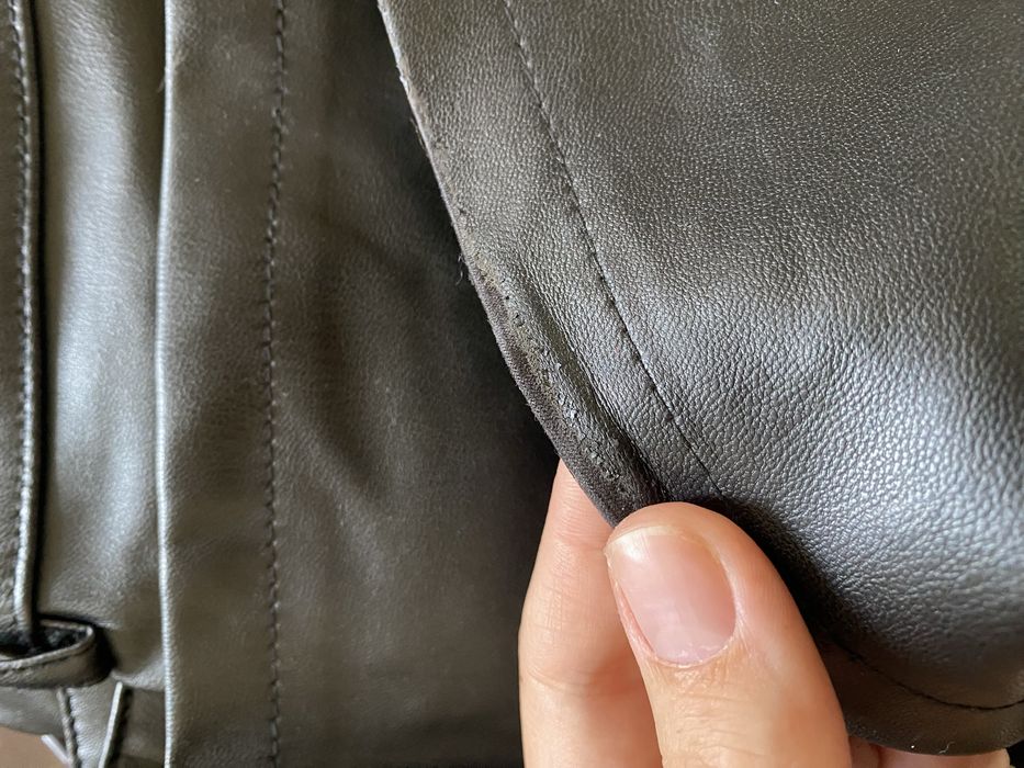 Штани широкі Zara з еко шкіри розмір М